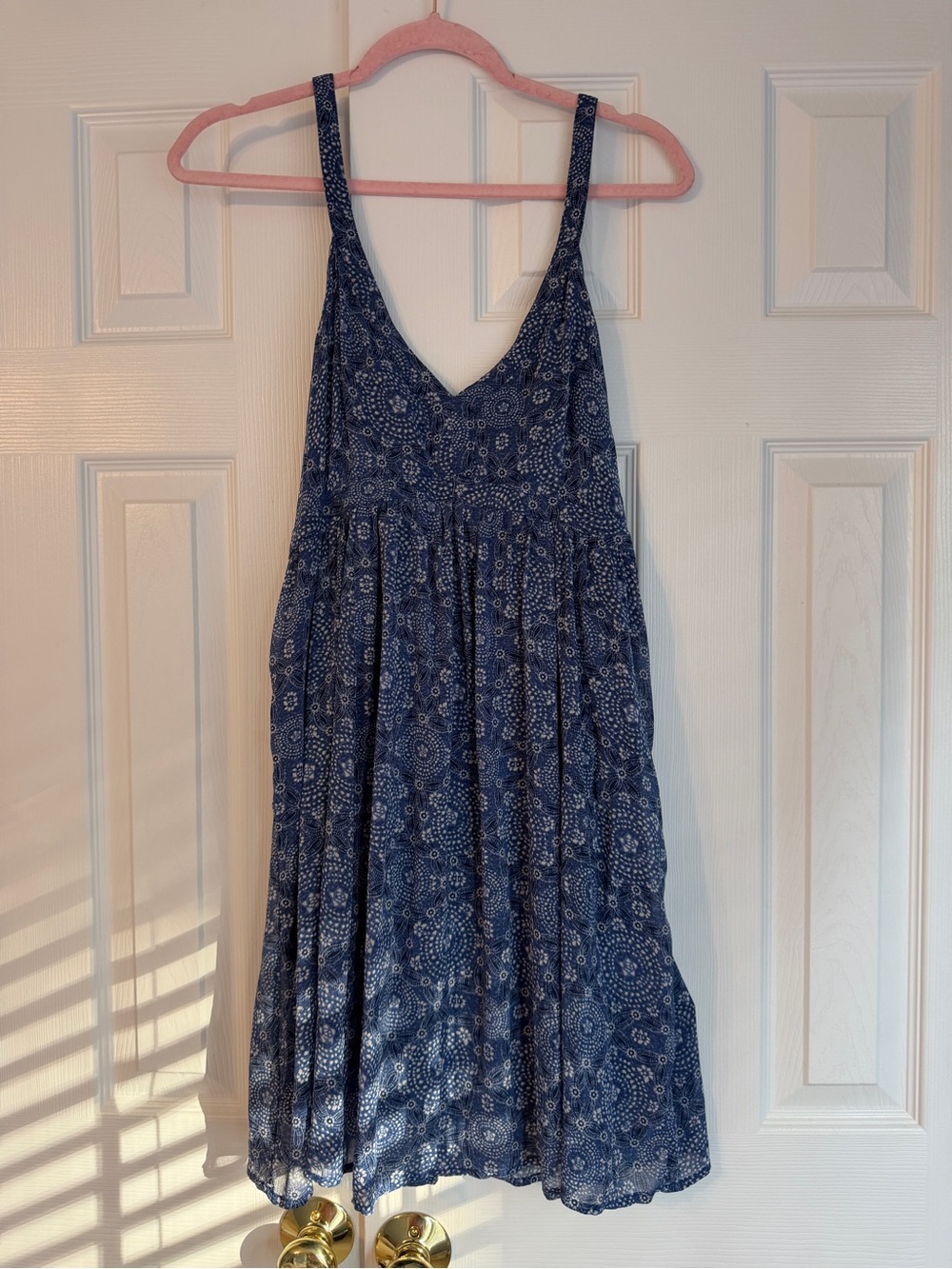 Hollister Navy Paisley Mini Dress